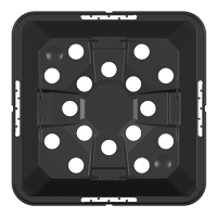 Firkantet potte af genbrugsplast - 9x9x9,5 cm - Frøsnapperen.dk