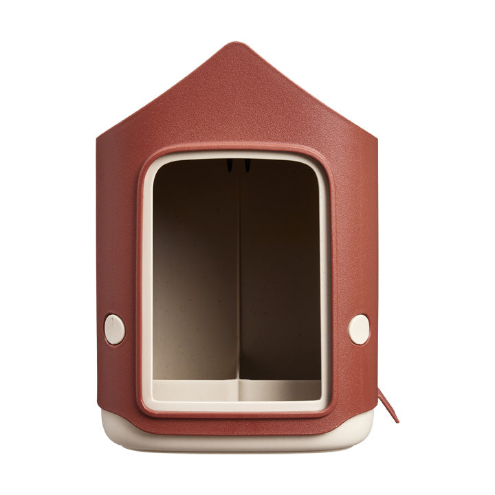 Cosy fuglefoderhus set forfra - Tuscan red
