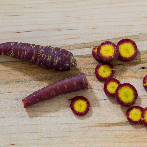 Gulerod 'Cosmic Purple' i skiver